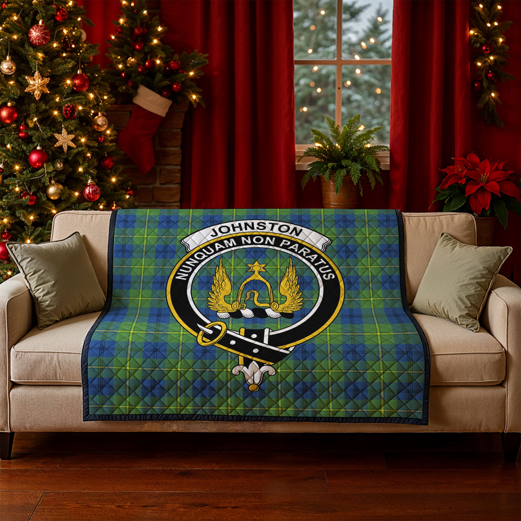 Johnston Ancient Tartan Crest Quilt