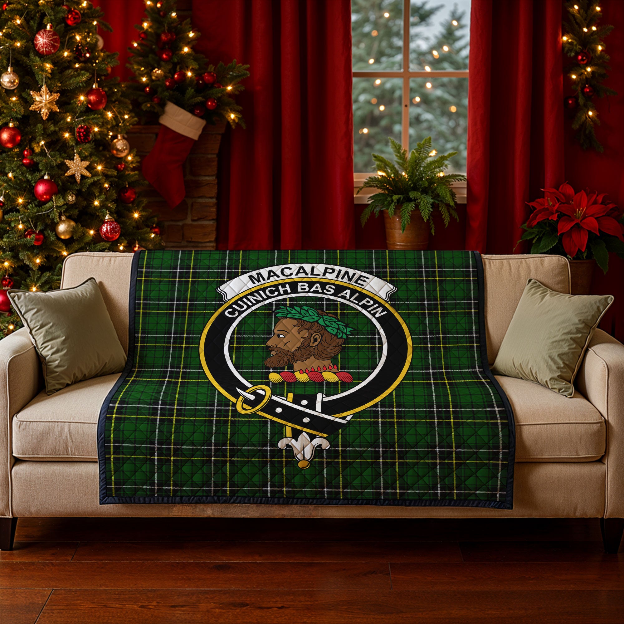 MacAlpine Modern Tartan Crest Quilt
