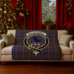 MacDonnell of Glengarry Modern Tartan Crest Quilt