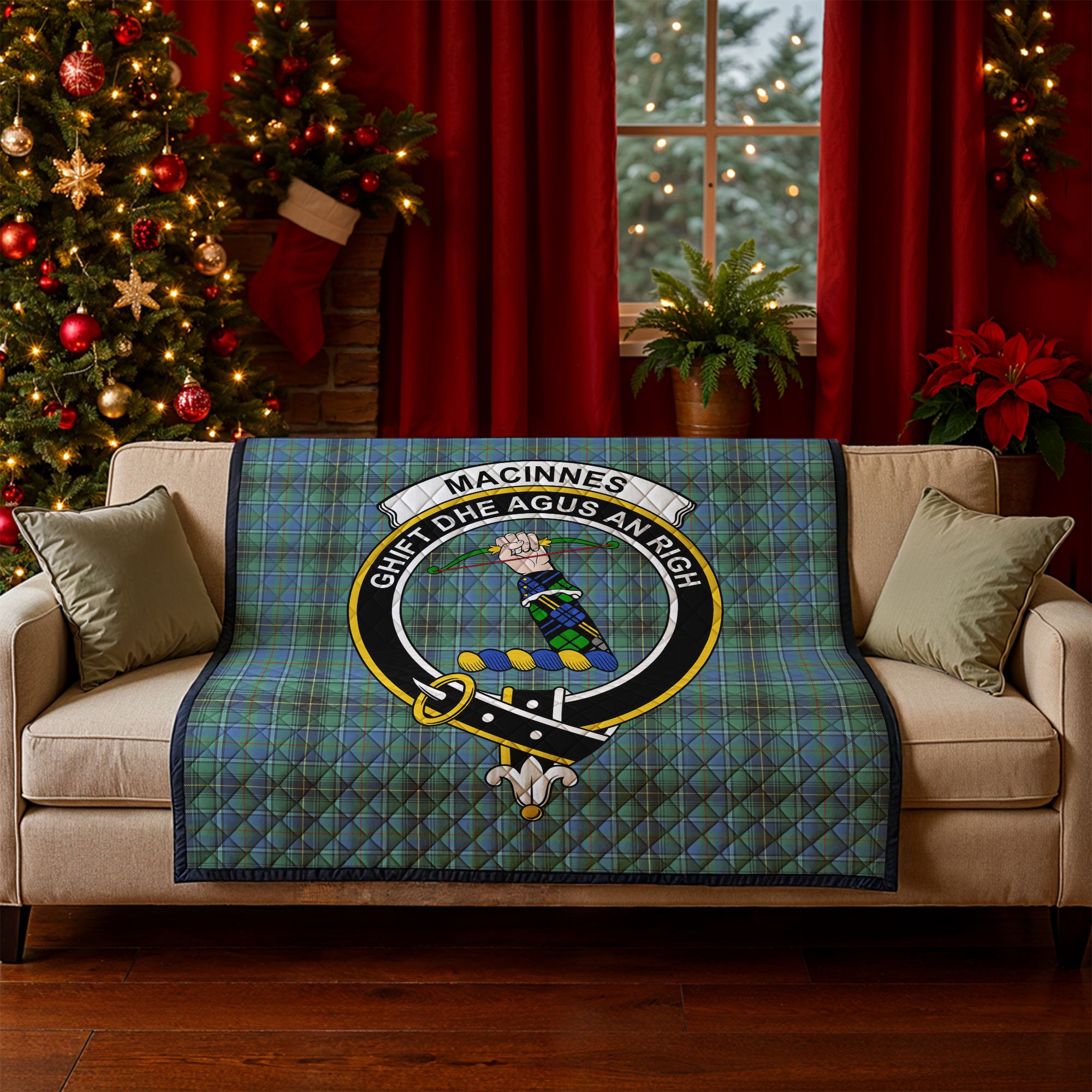 MacInnes Ancient Tartan Crest Quilt