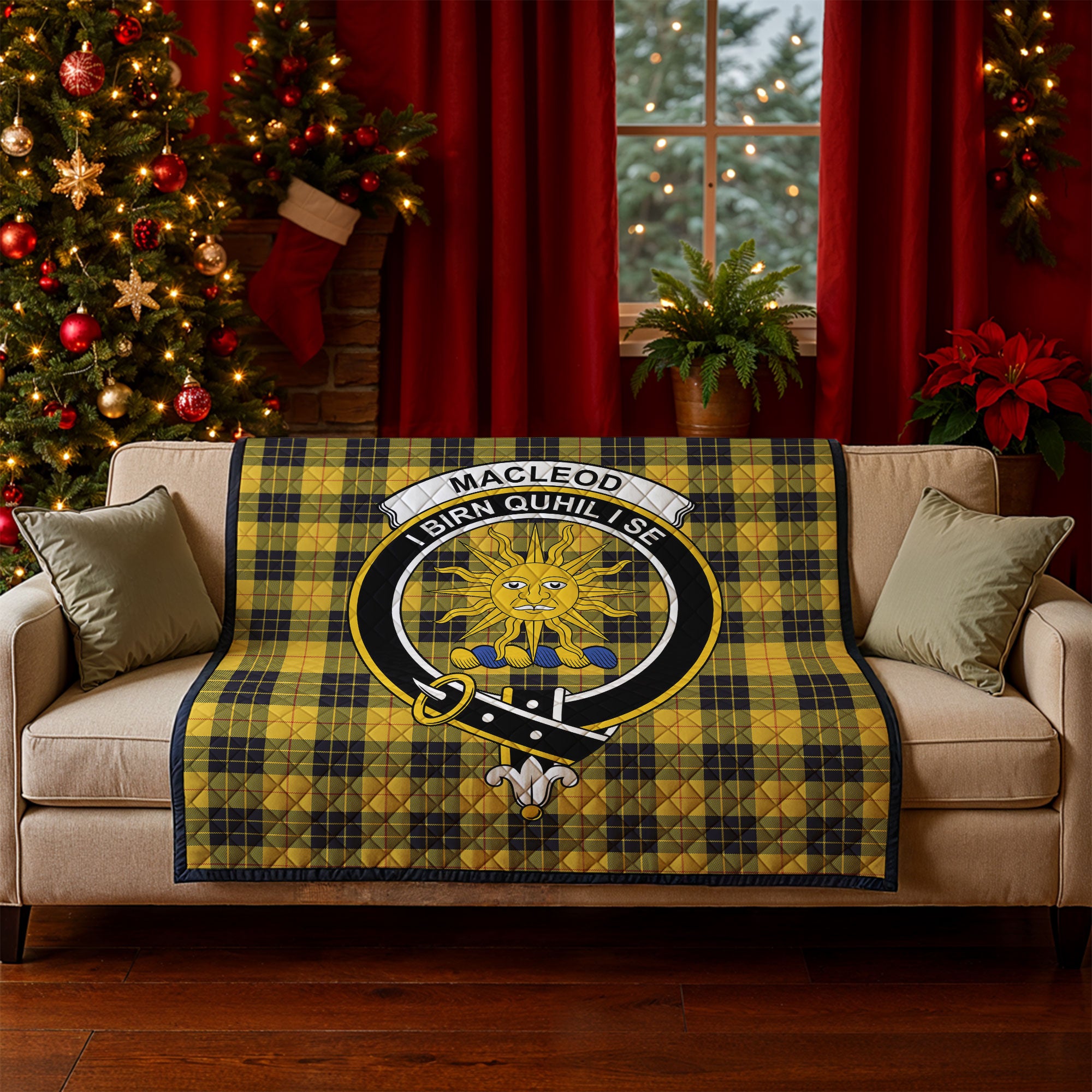 MacLeod of Lewis Ancient Tartan Crest Quilt