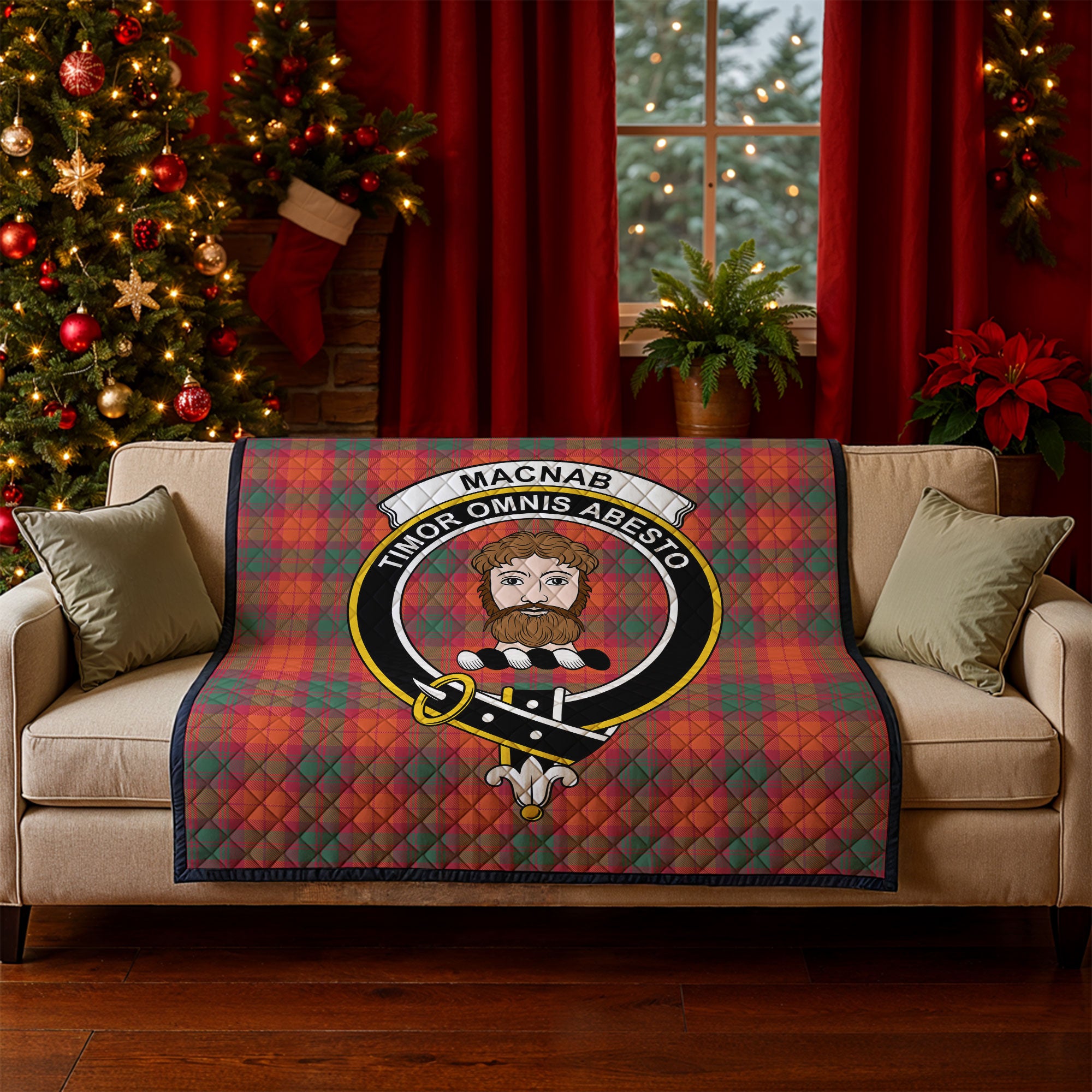 MacNab Ancient Tartan Crest Quilt