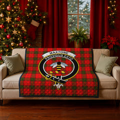 Maxtone Tartan Crest Quilt