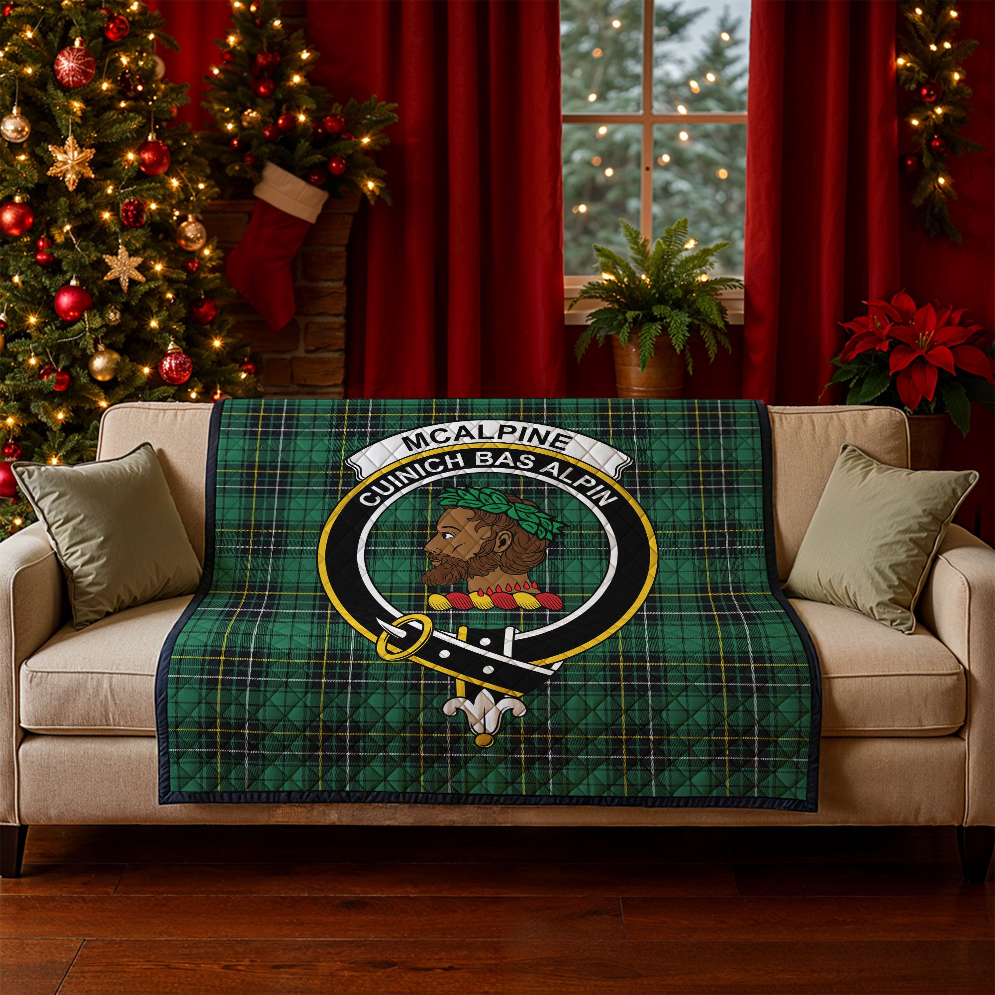 McAlpine Ancient Tartan Crest Quilt