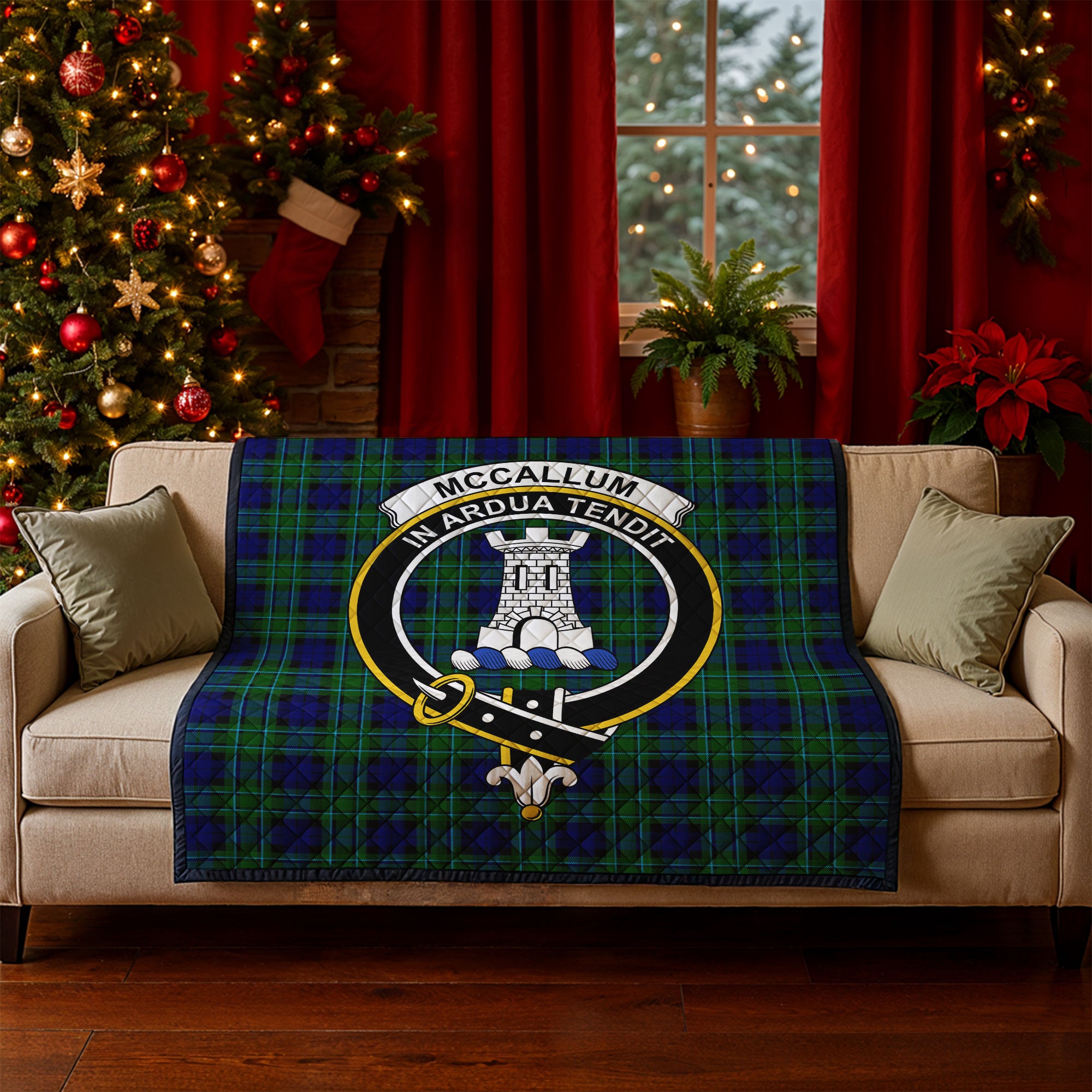McCallum Modern Tartan Crest Quilt