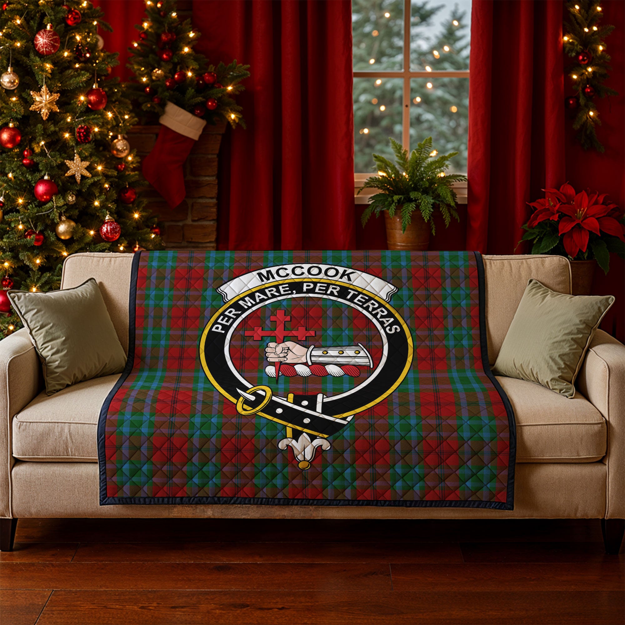 McCook Tartan Crest Quilt