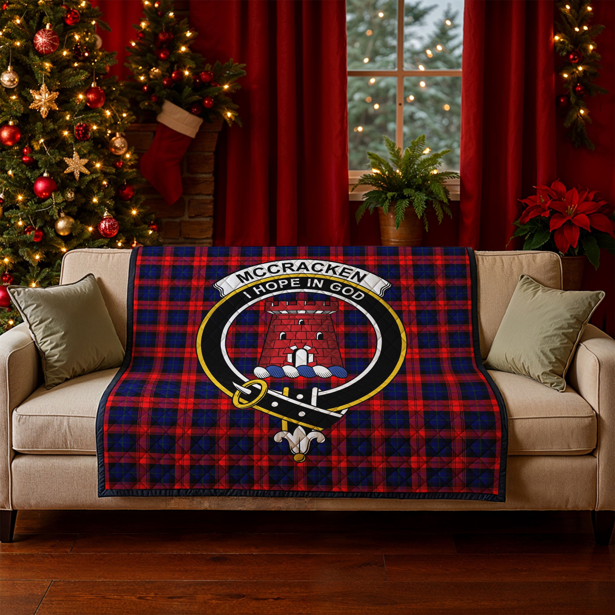 McCracken Tartan Crest Quilt