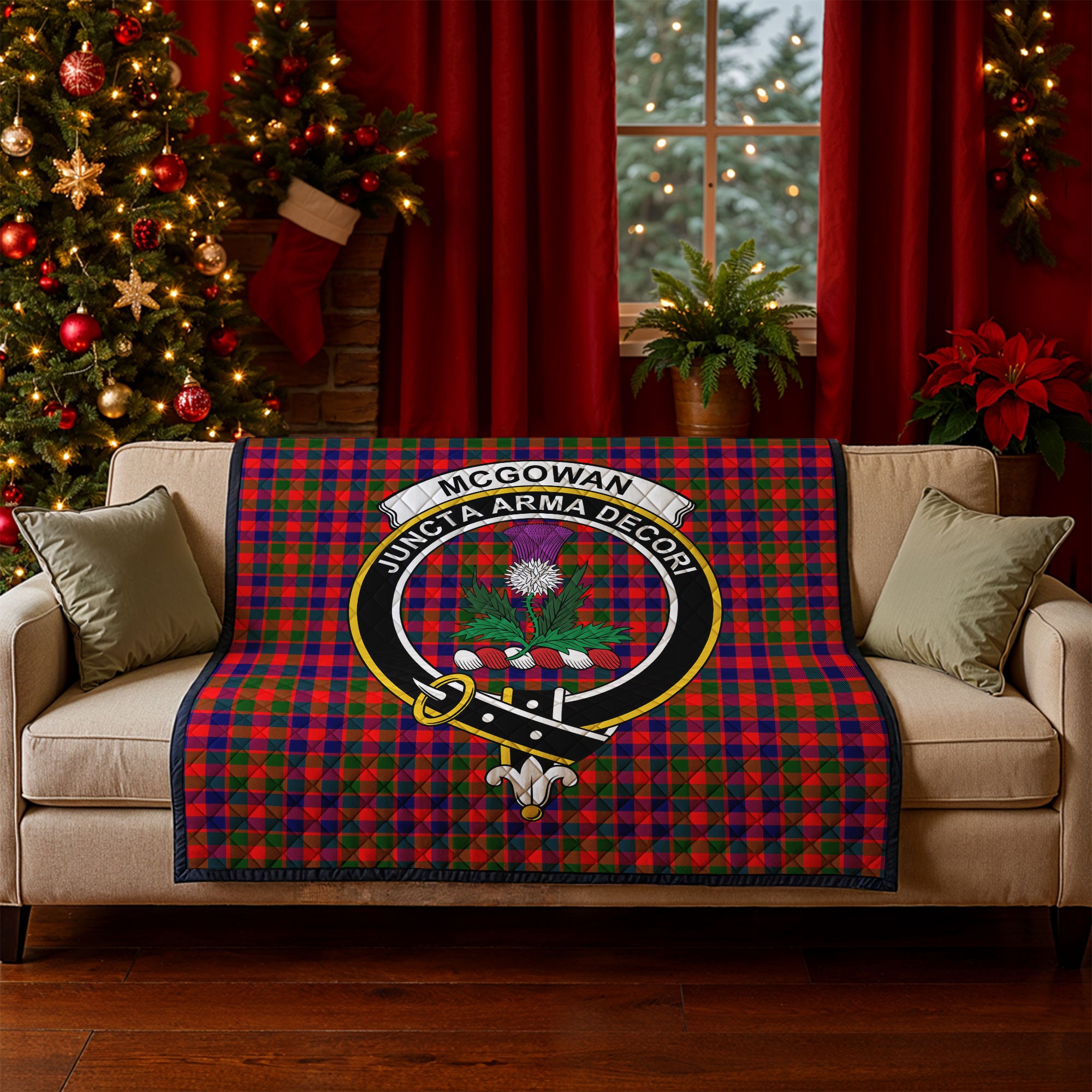 McGowan Tartan Crest Quilt