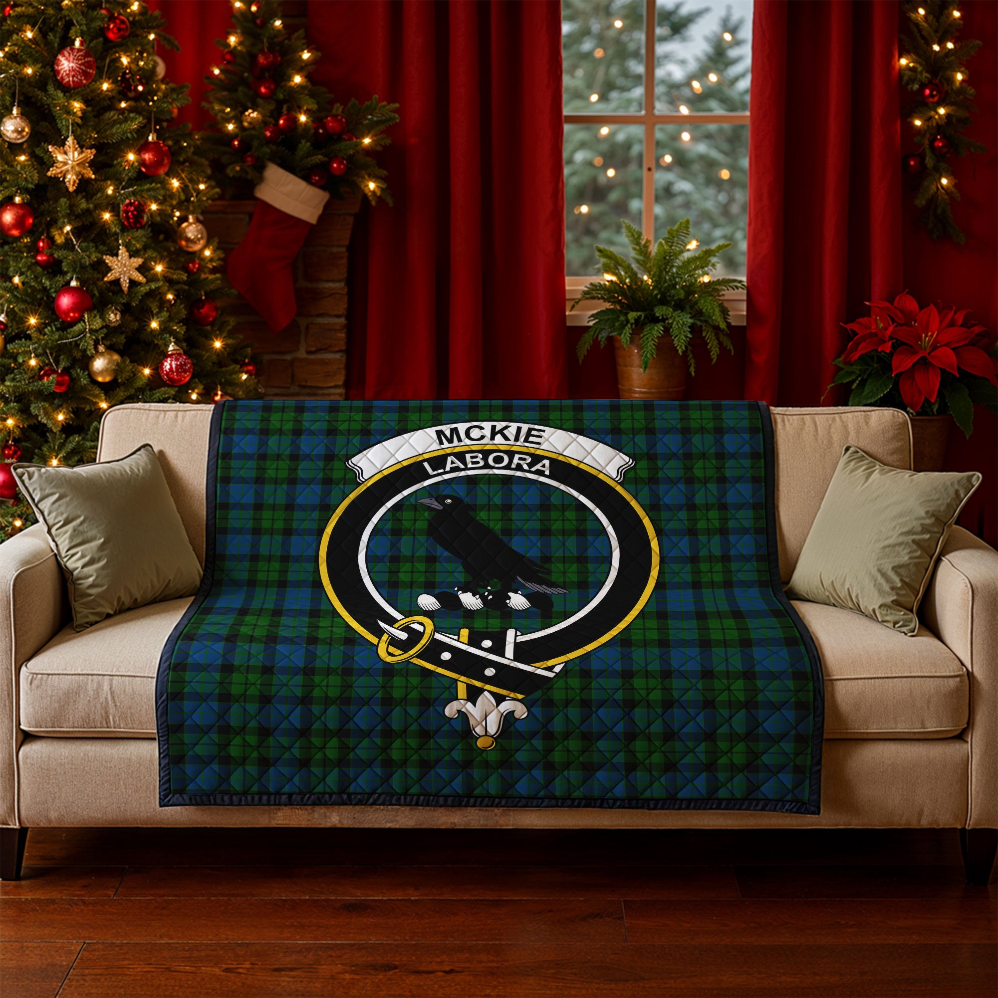 McKie Tartan Crest Quilt