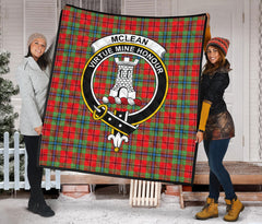 McLean of Duart Modern Tartan Crest Quilt