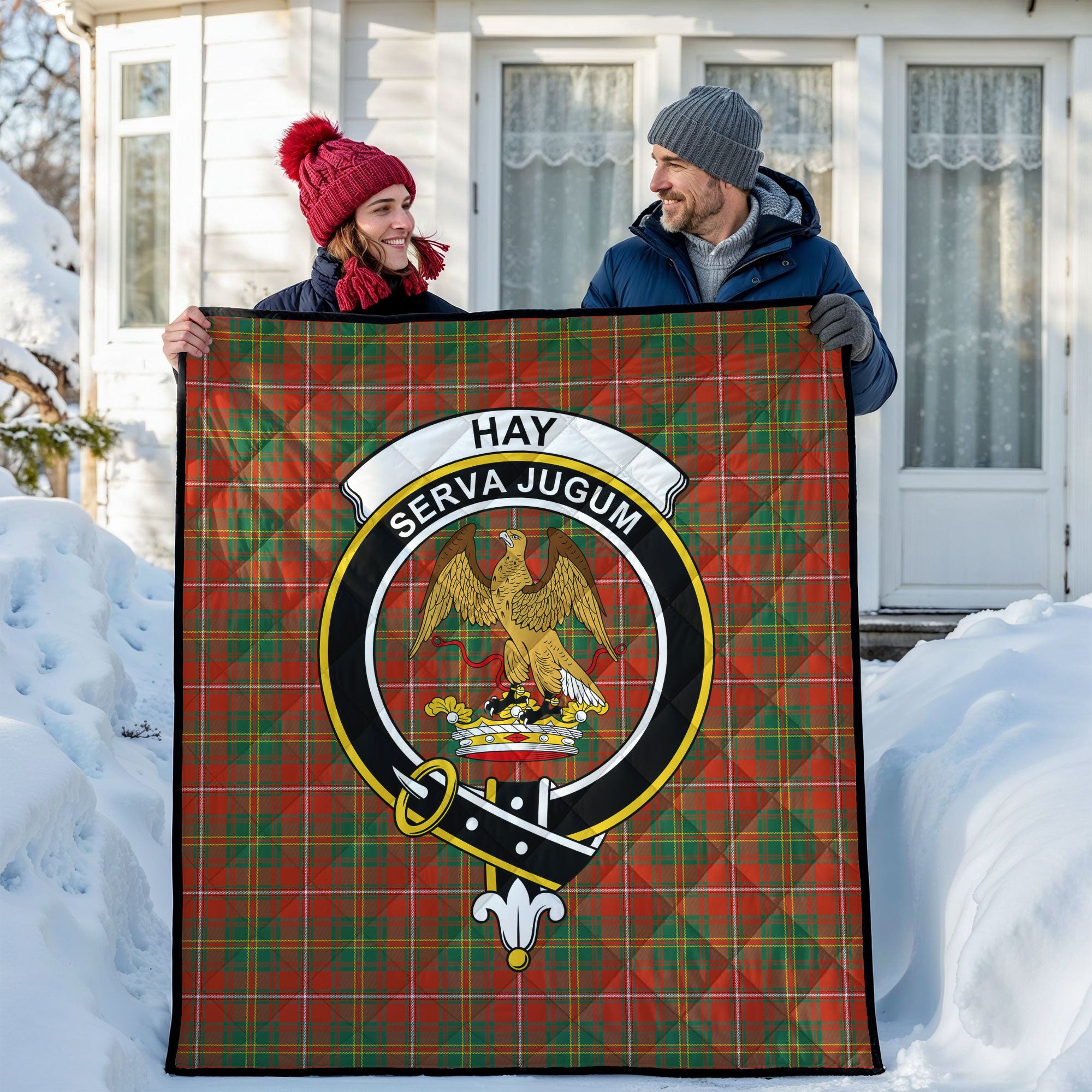 Hay Ancient Tartan Crest Quilt