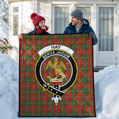 Hay Ancient Tartan Crest Quilt