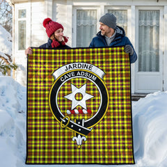 Jardine Tartan Crest Quilt