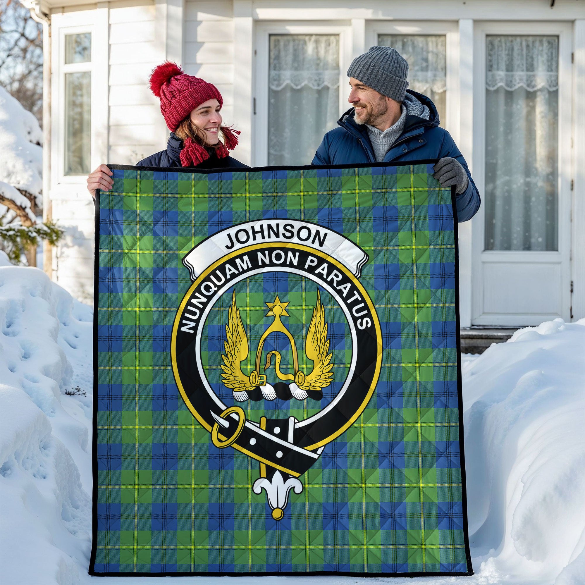 Johnson Ancient Tartan Crest Quilt