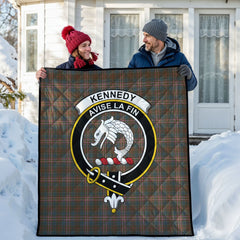 Kennedy Weathered Tartan Crest Quilt