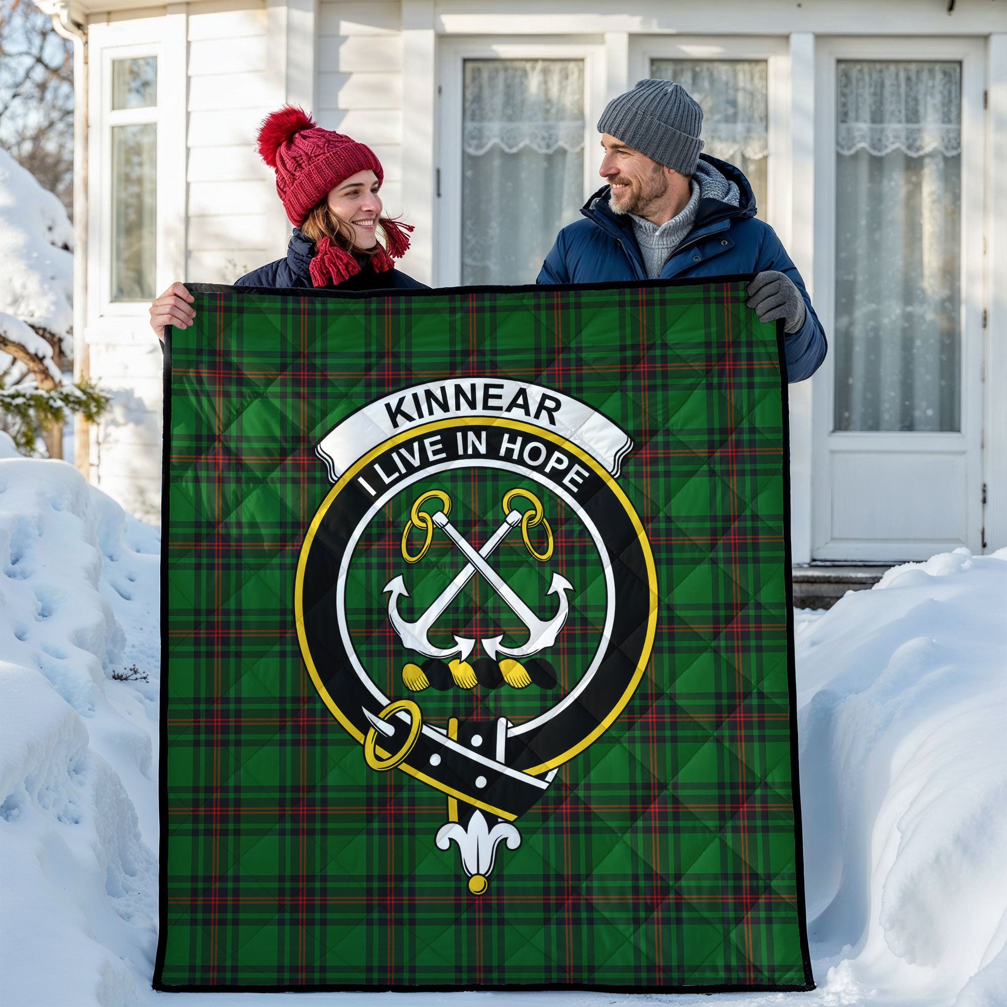 Kinnear Tartan Crest Quilt
