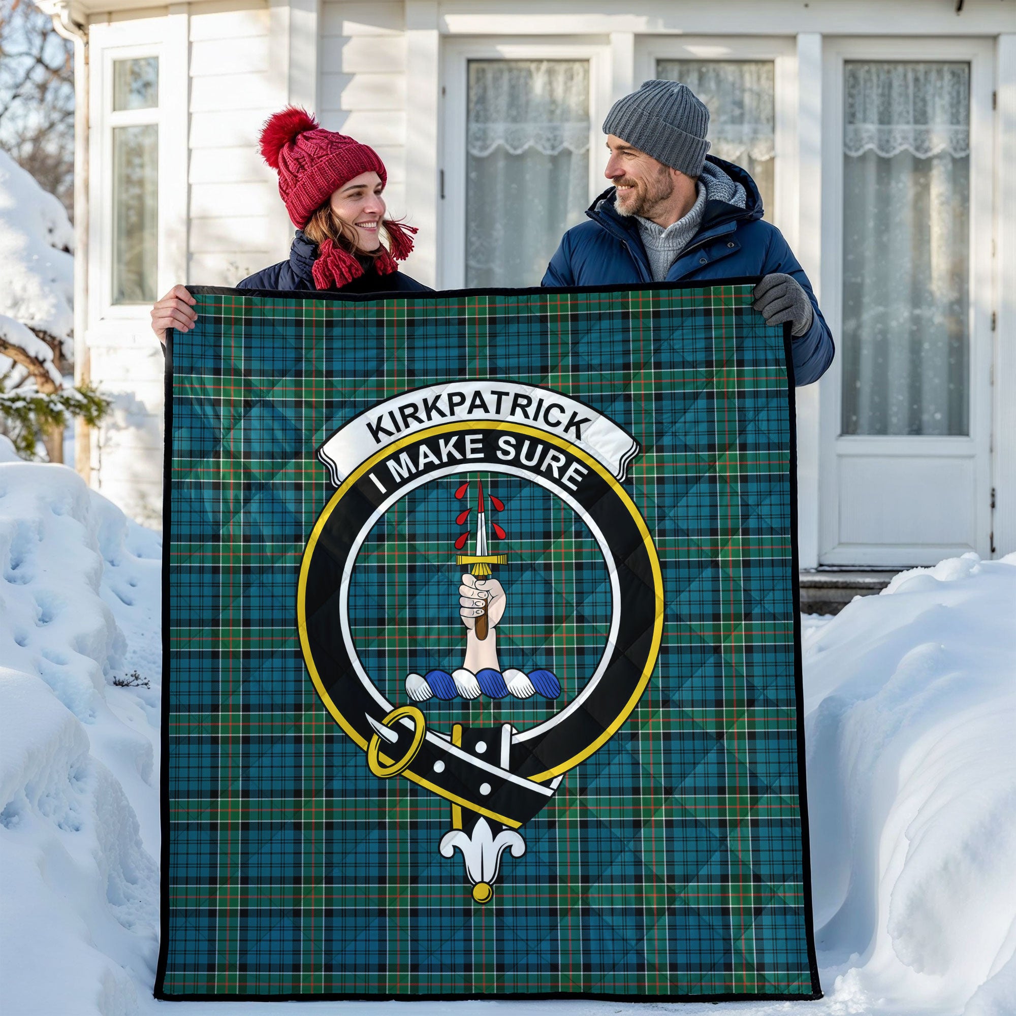 Kirkpatrick Ancient Tartan Crest Quilt