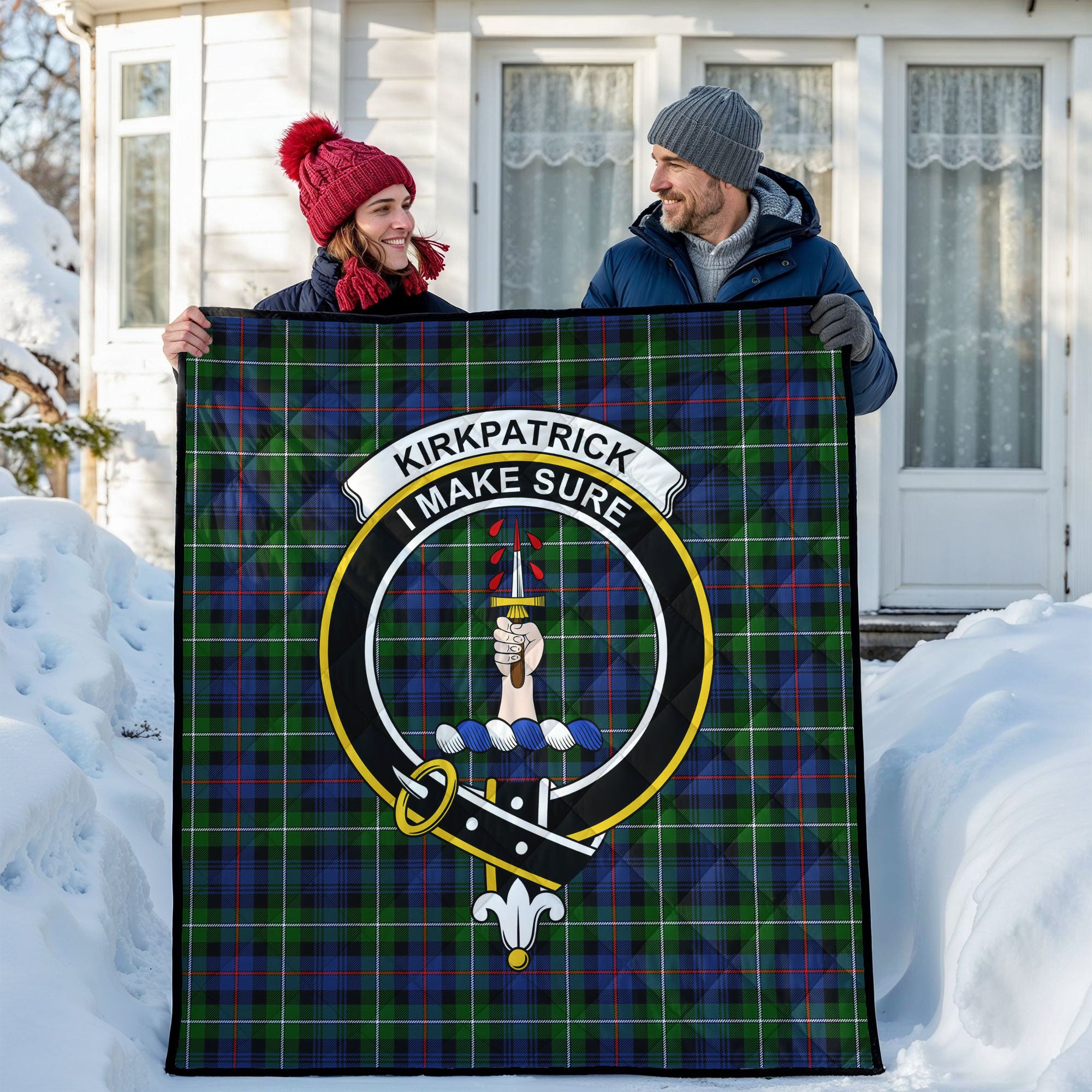Kirkpatrick Tartan Crest Quilt