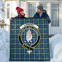 Lamont Ancient Tartan Crest Quilt