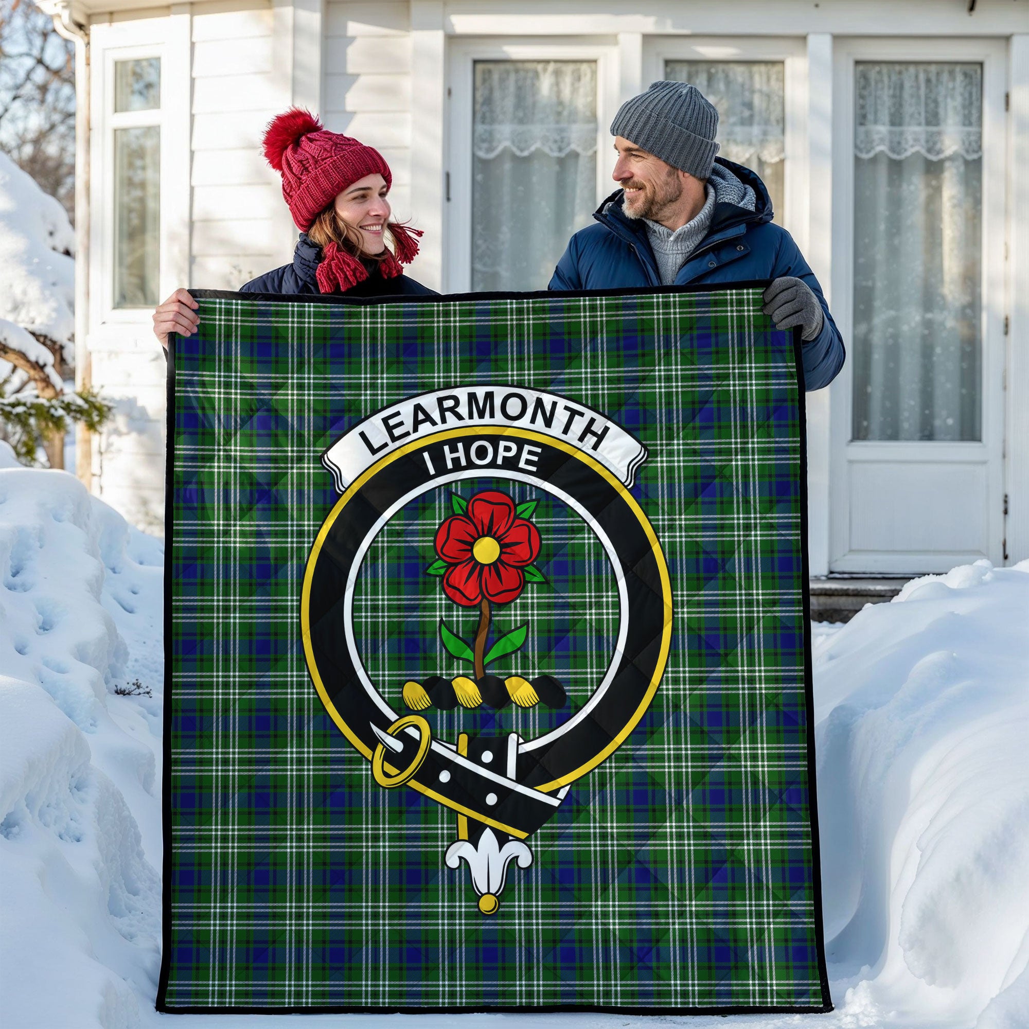 Learmonth Tartan Crest Quilt
