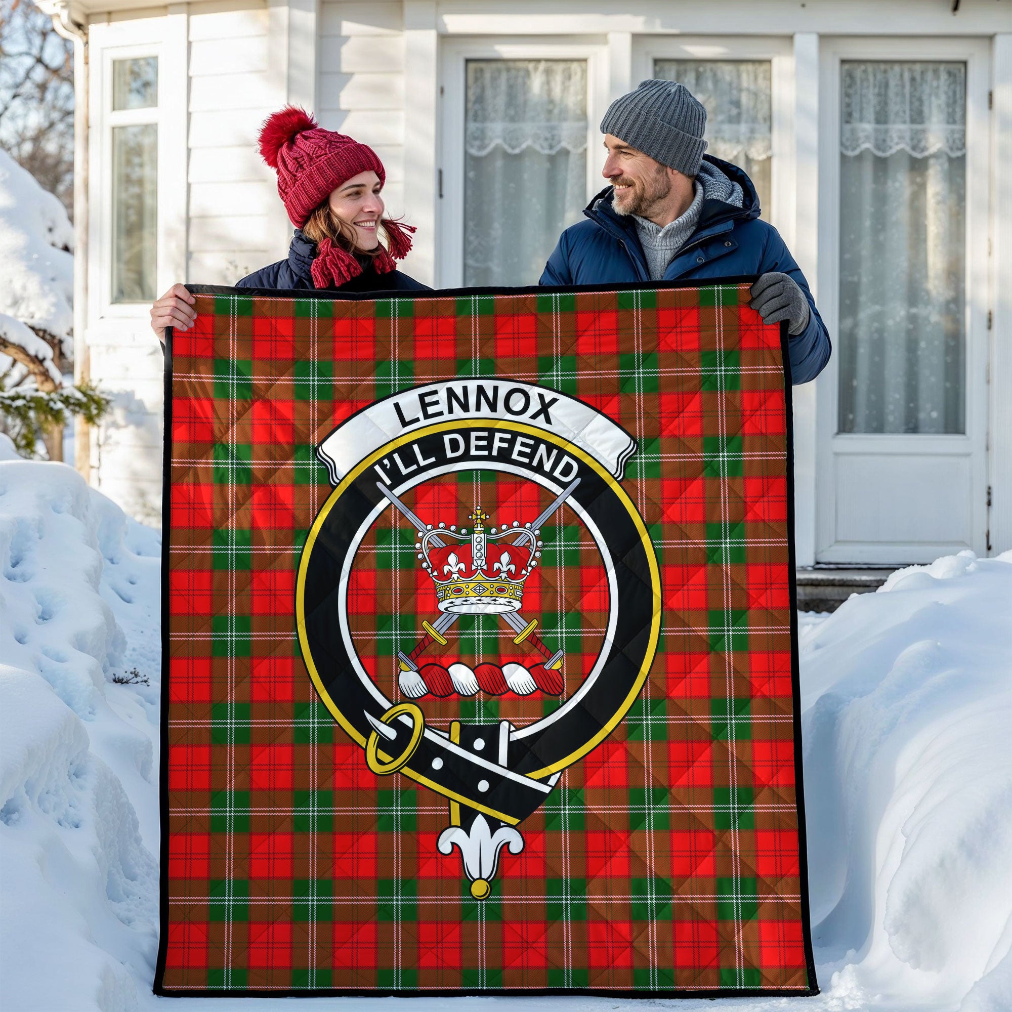 Lennox (Lennox Kincaid) Tartan Crest Quilt