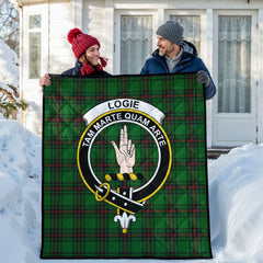 Logie Tartan Crest Quilt