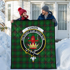 Lundin Tartan Crest Quilt