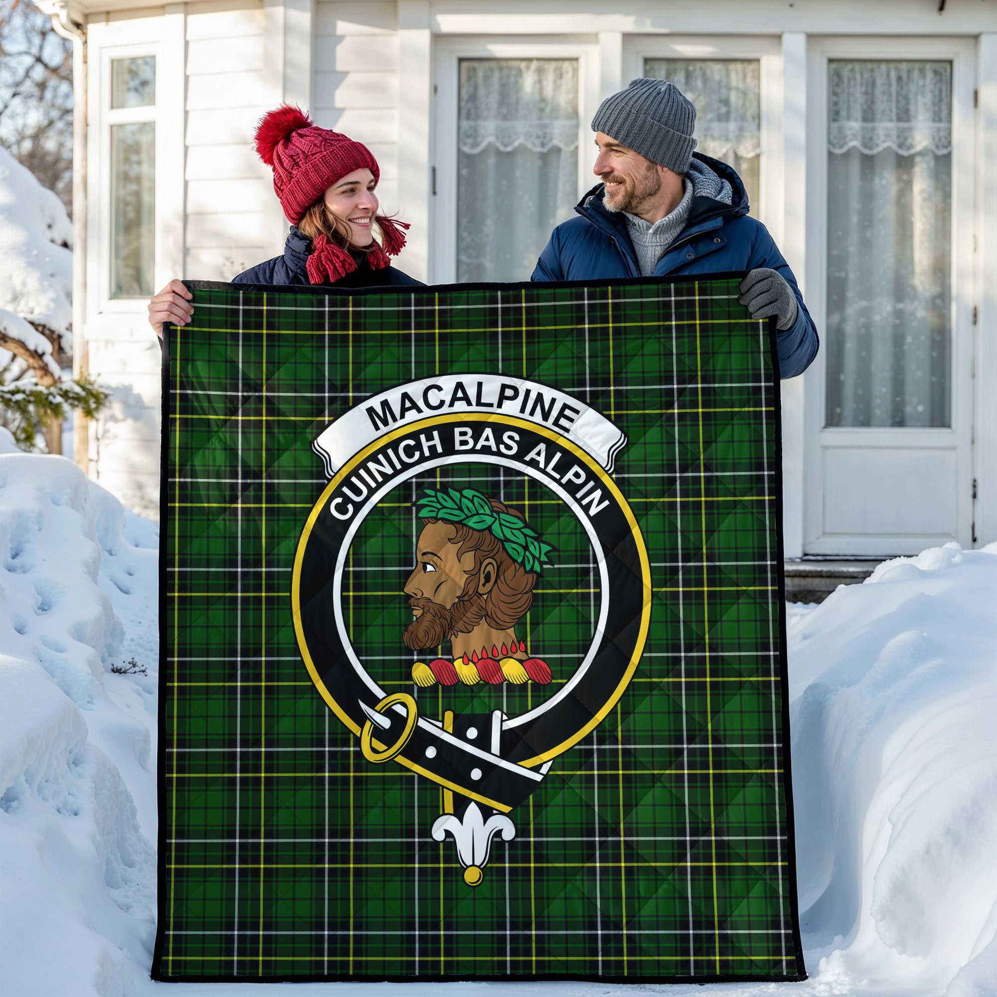 MacAlpine Modern Tartan Crest Quilt