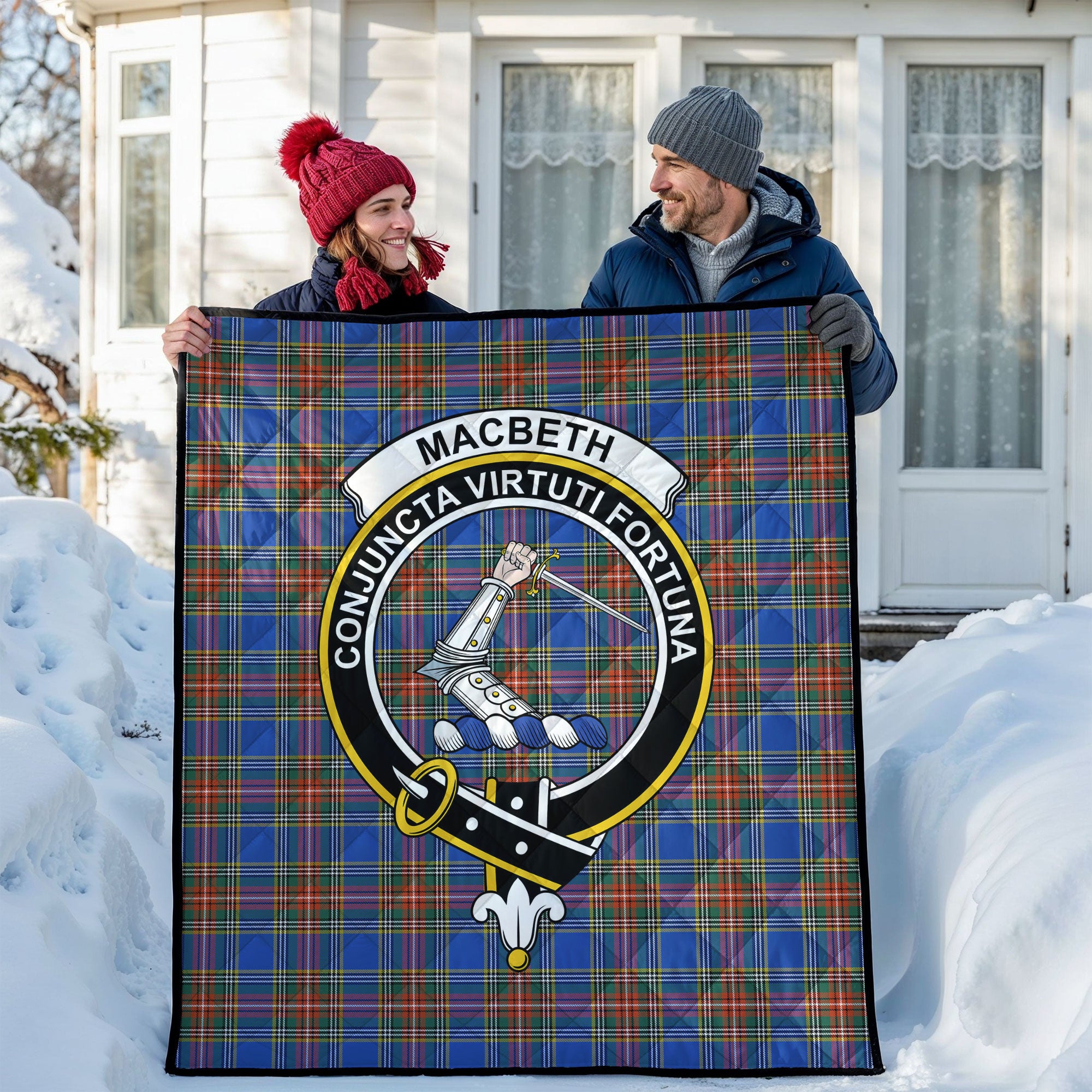 MacBeth Ancient Tartan Crest Quilt