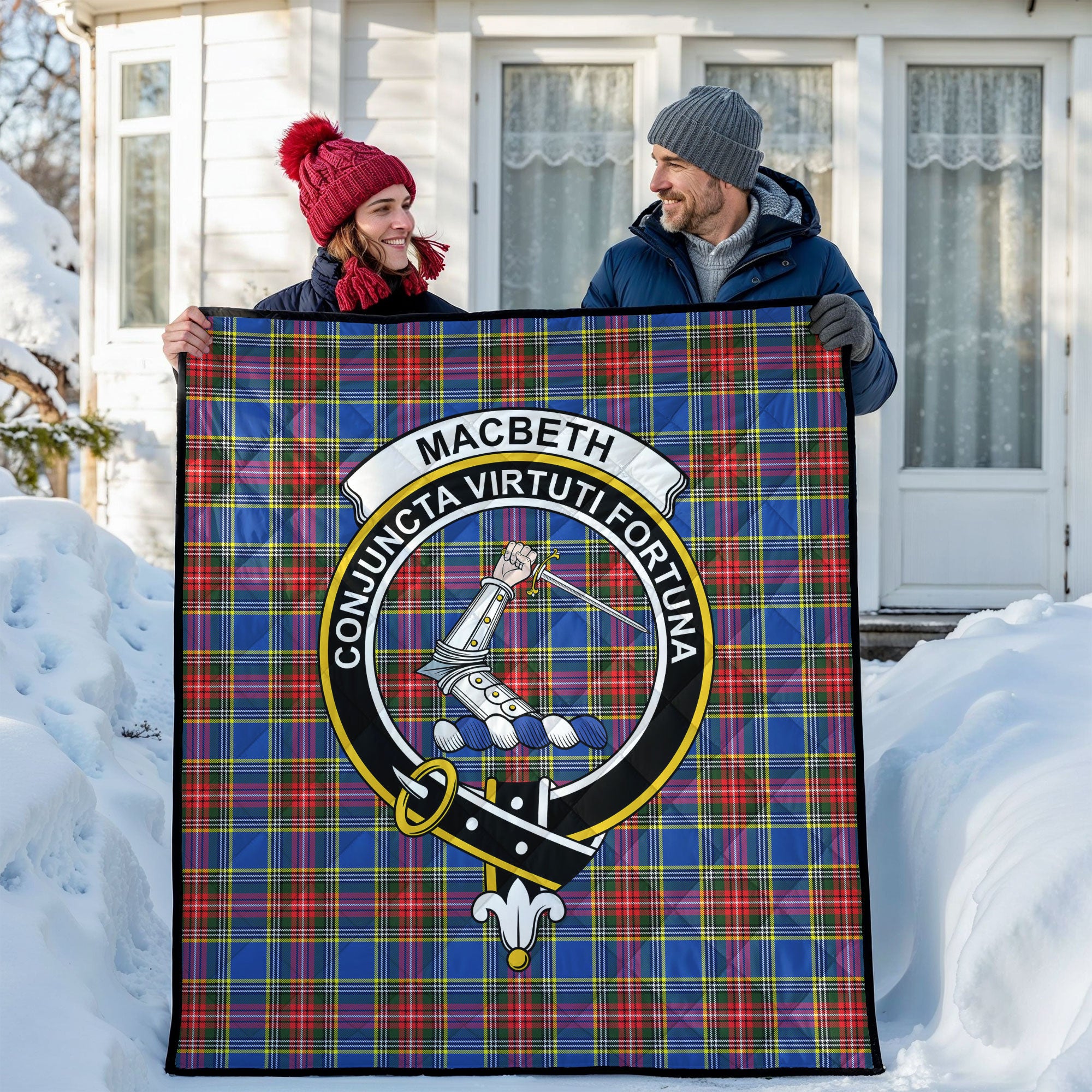 MacBeth Modern Tartan Crest Quilt