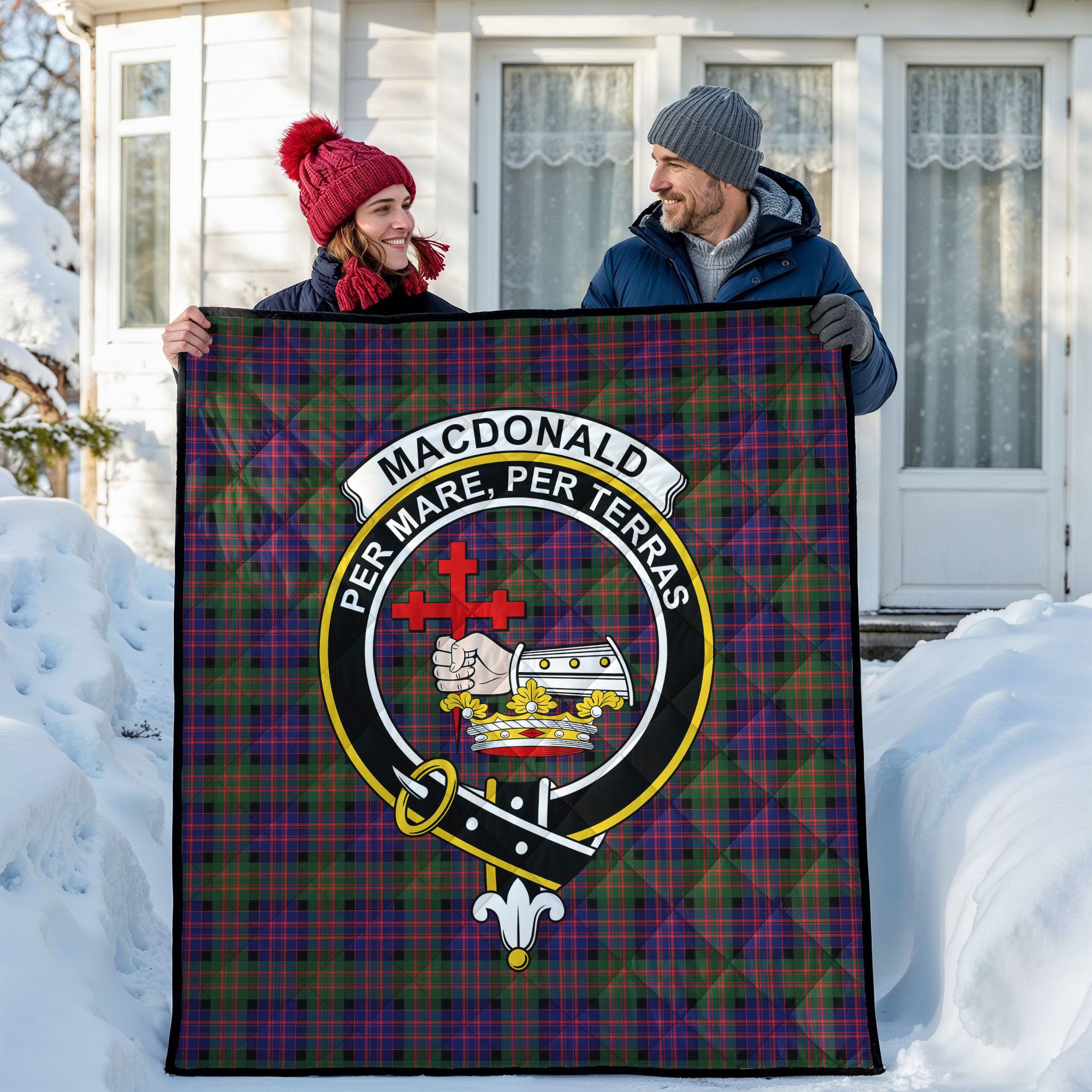 MacDonald Modern Tartan Crest Quilt