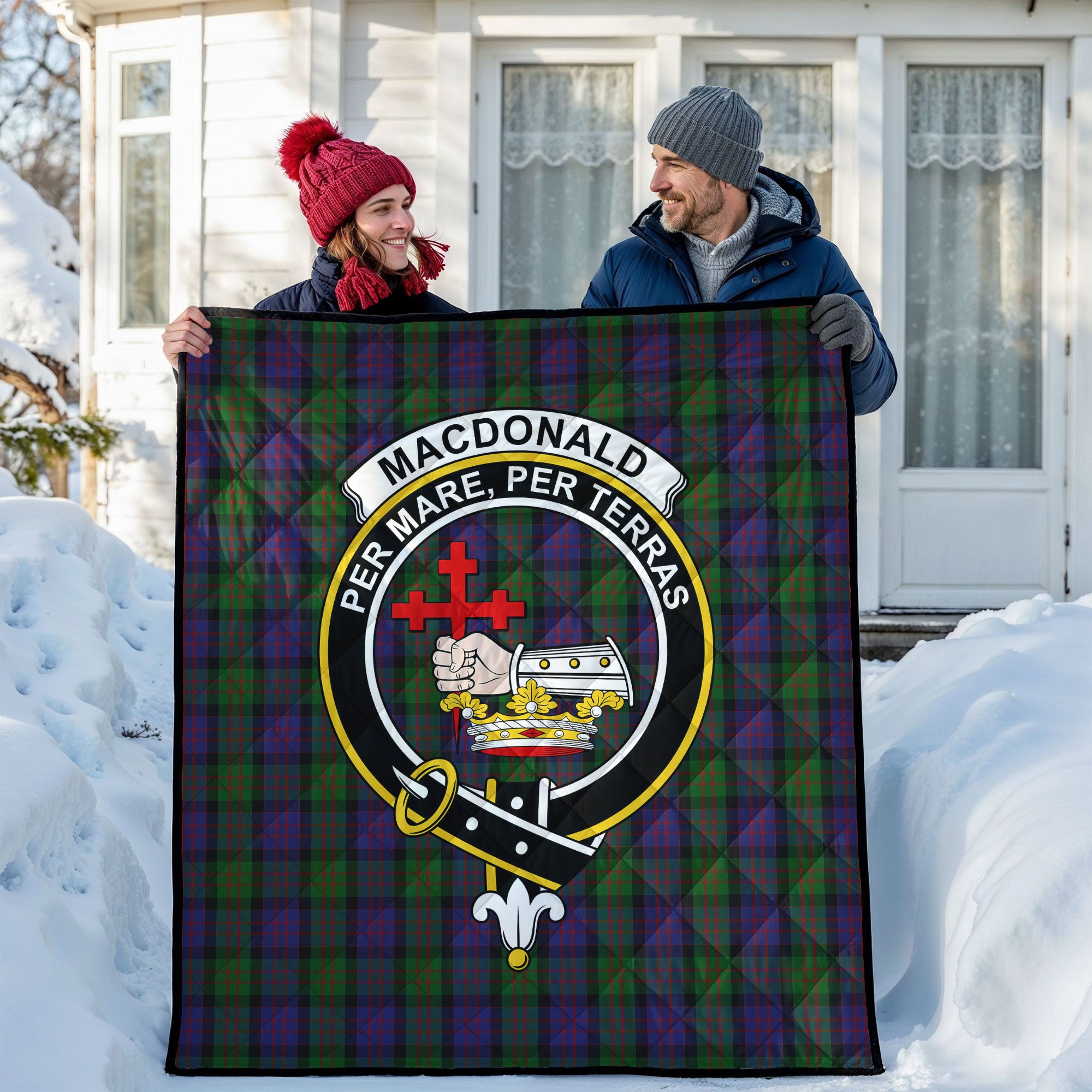 MacDonald Tartan Crest Quilt