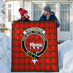 MacDonald of Sleat Tartan Crest Quilt