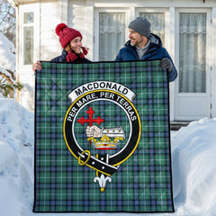 MacDonald of the Isles Hunting Ancient Tartan Crest Quilt