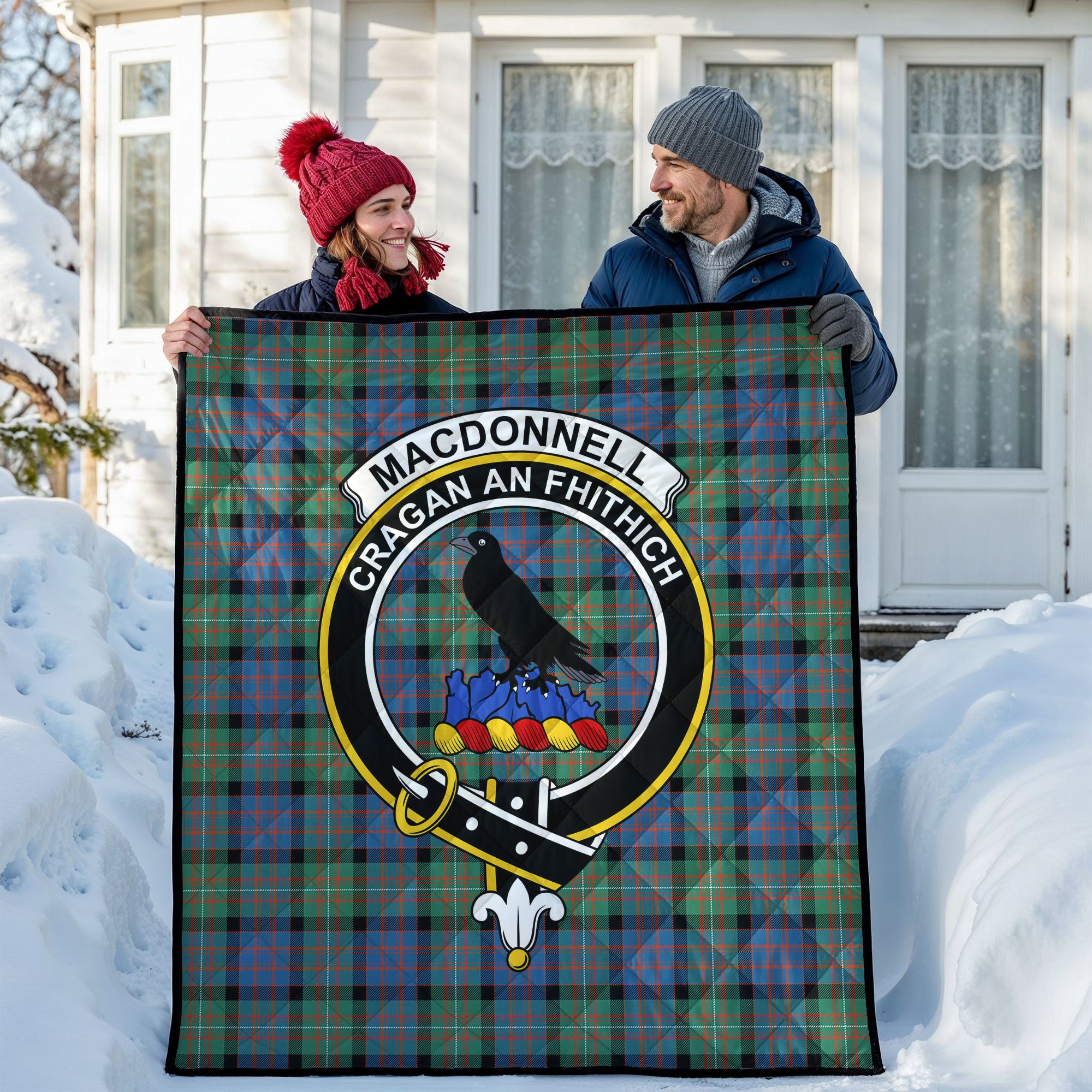 MacDonnell of Glengarry Ancient Tartan Crest Quilt