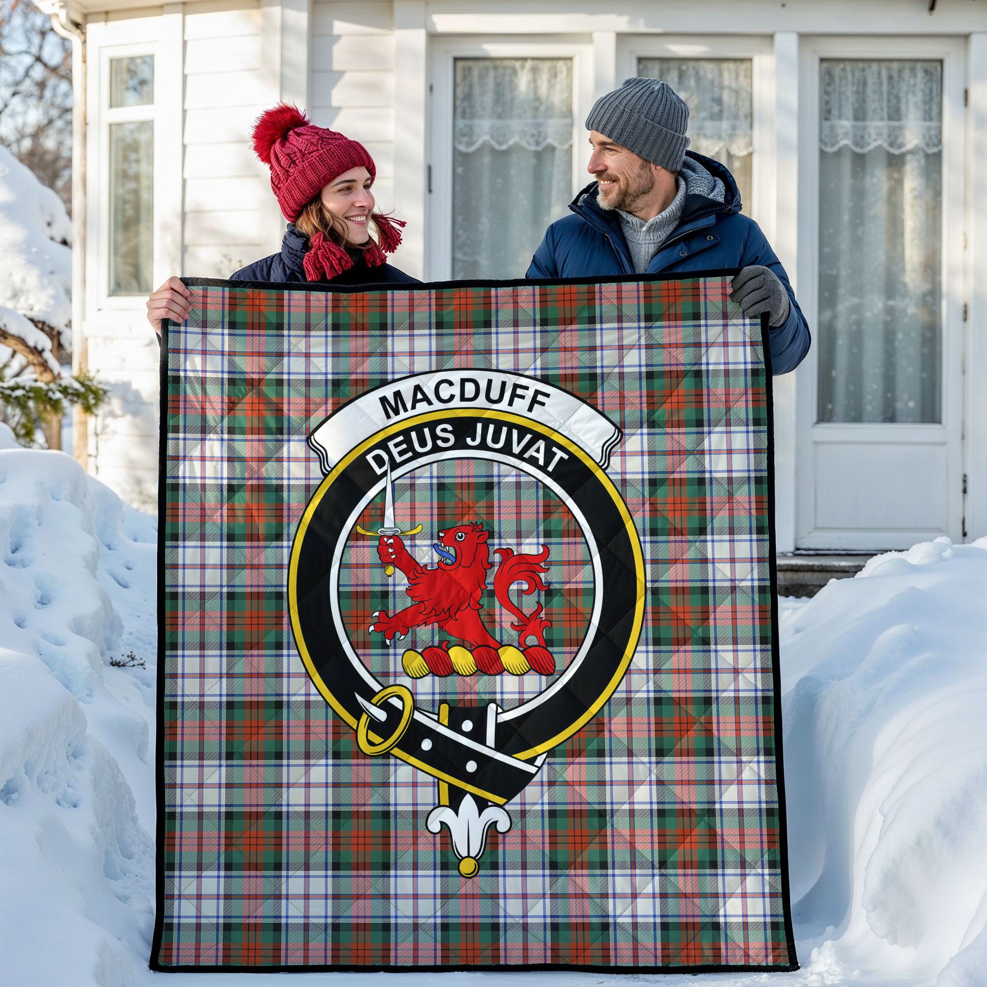 MacDuff Dress Ancient Tartan Crest Quilt