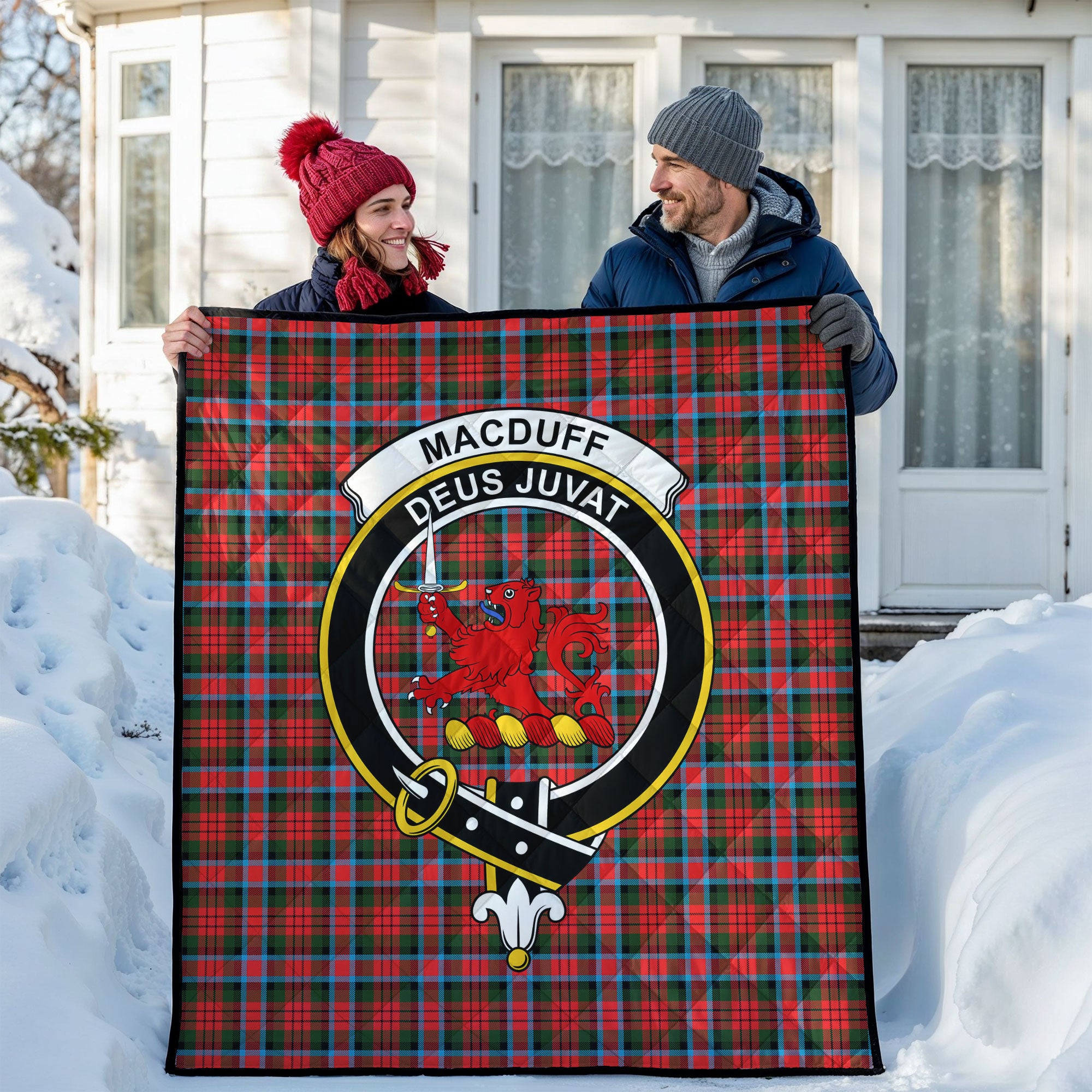 MacDuff Modern Tartan Crest Quilt