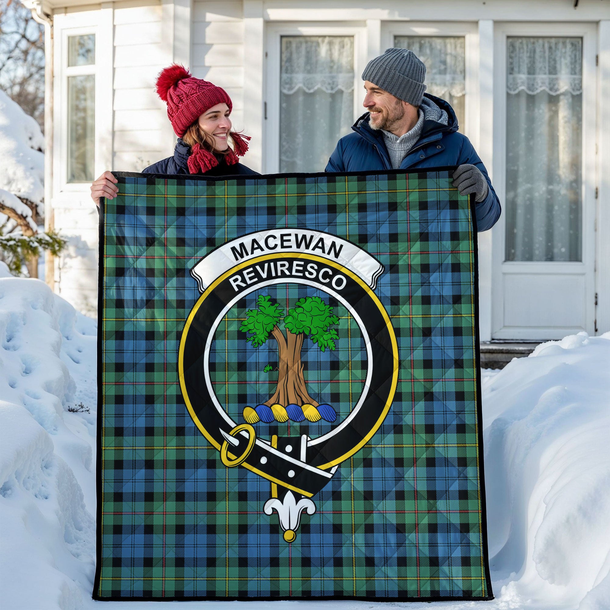 MacEwan Ancient Tartan Crest Quilt