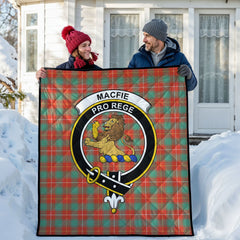 MacFie Ancient Tartan Crest Quilt