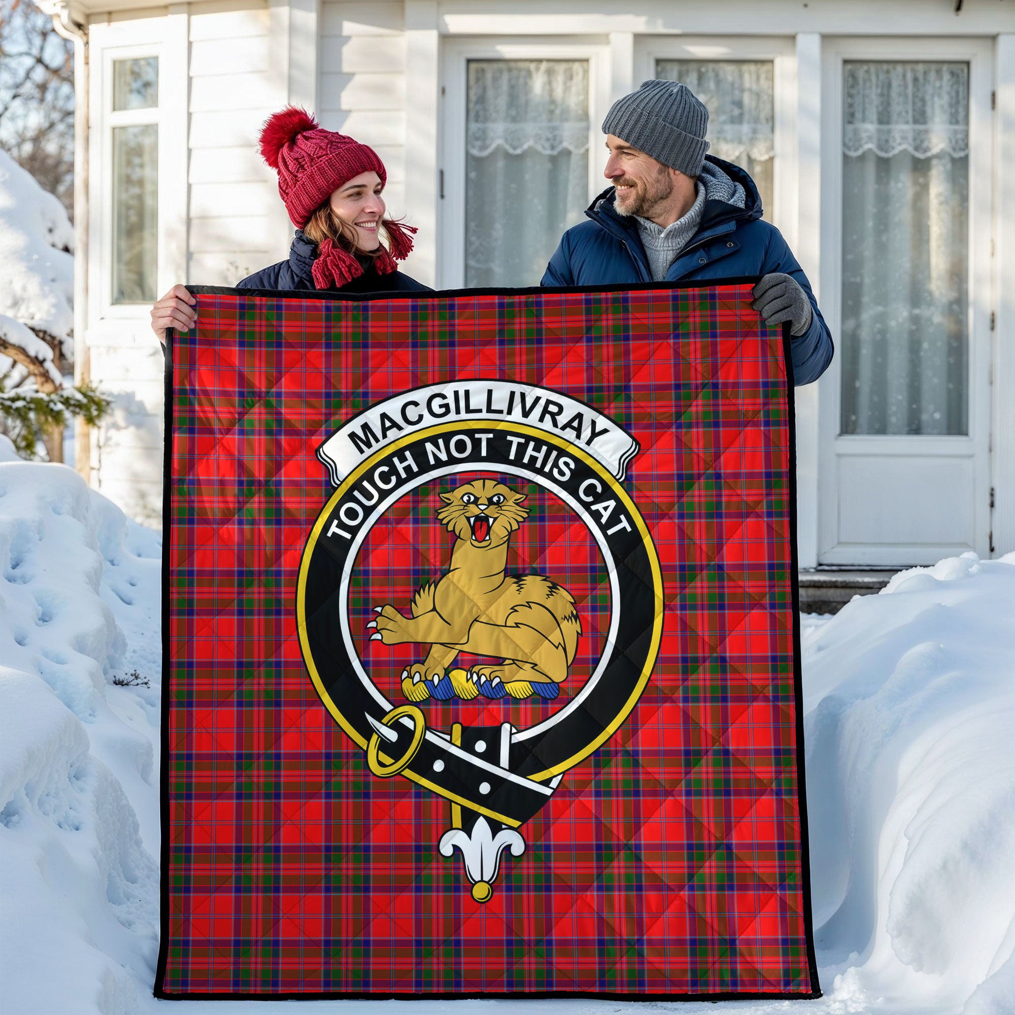 MacGillivray Modern Tartan Crest Quilt