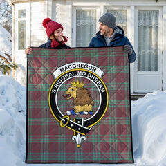 MacGregor Hunting Ancient Tartan Crest Quilt