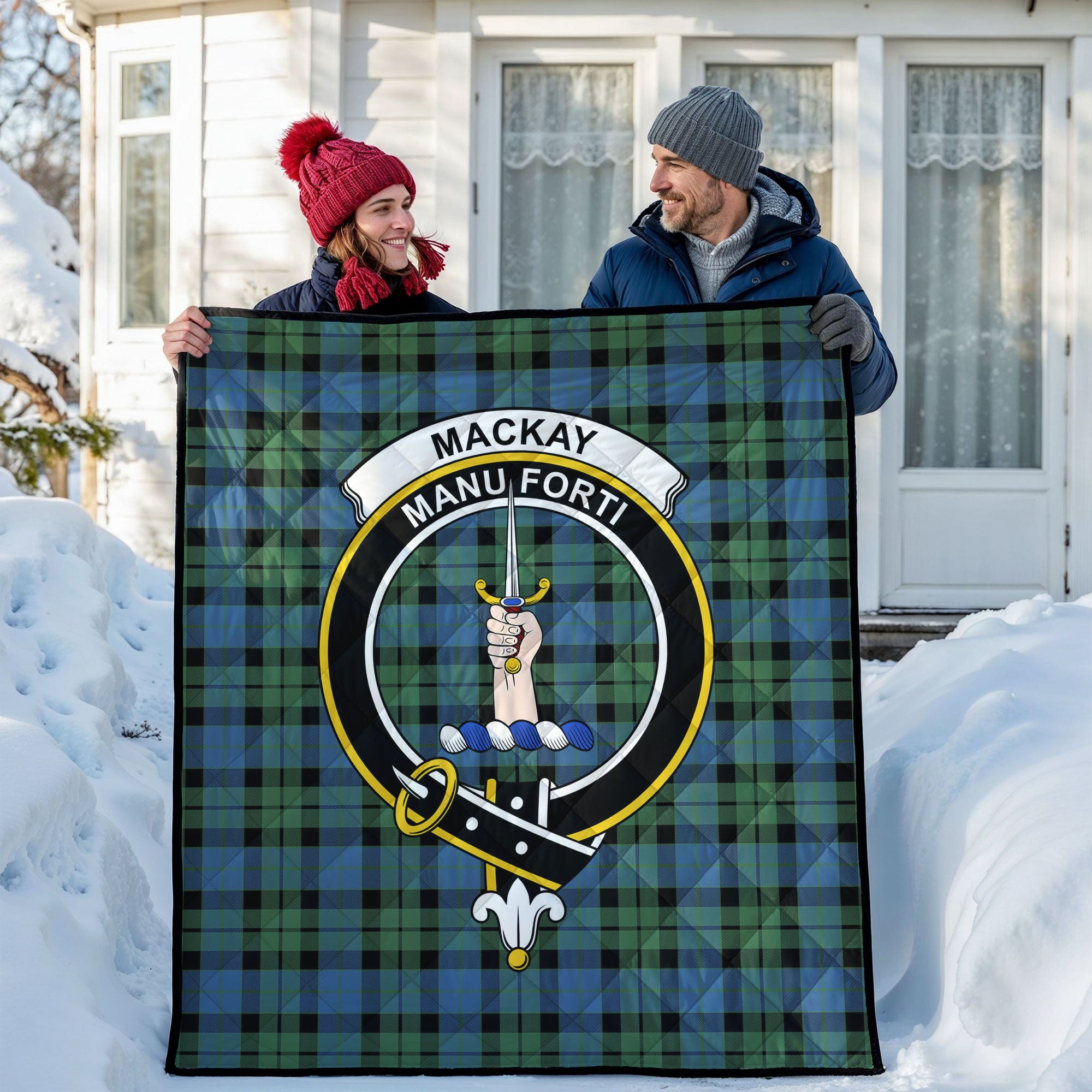 MacKay Ancient Tartan Crest Quilt