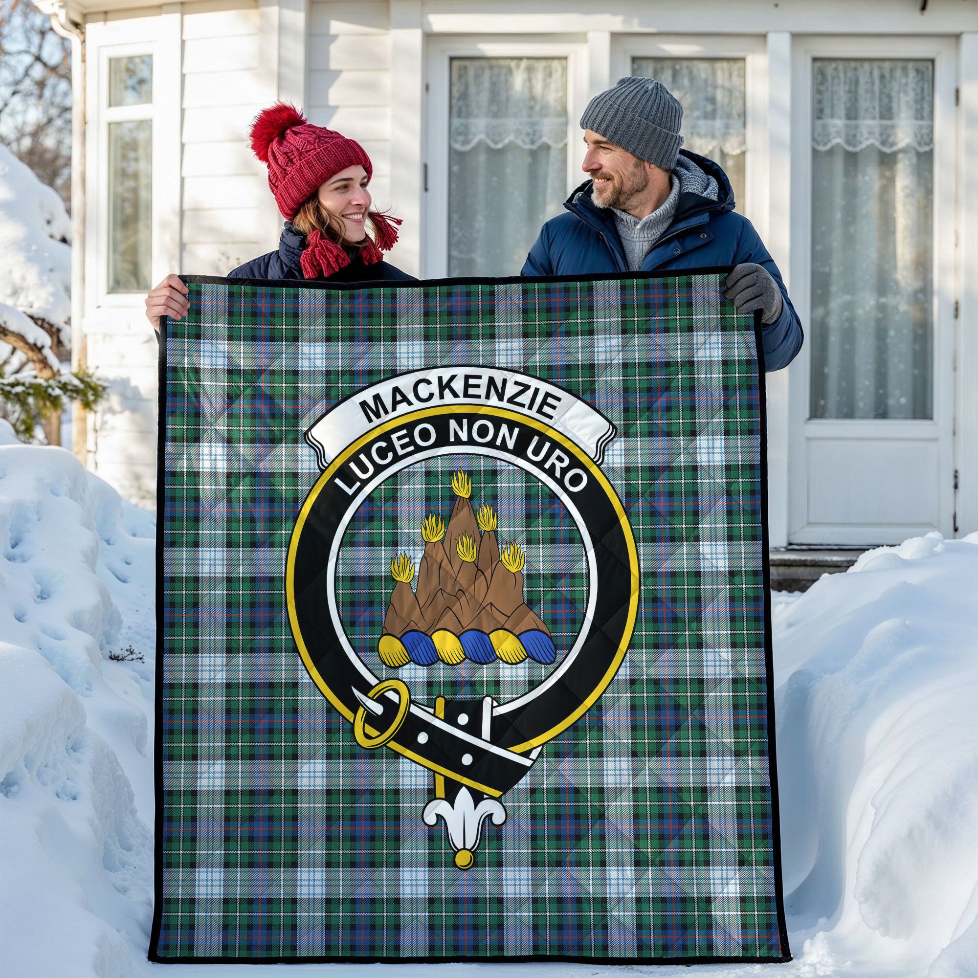 MacKenzie Dress Ancient Tartan Crest Quilt
