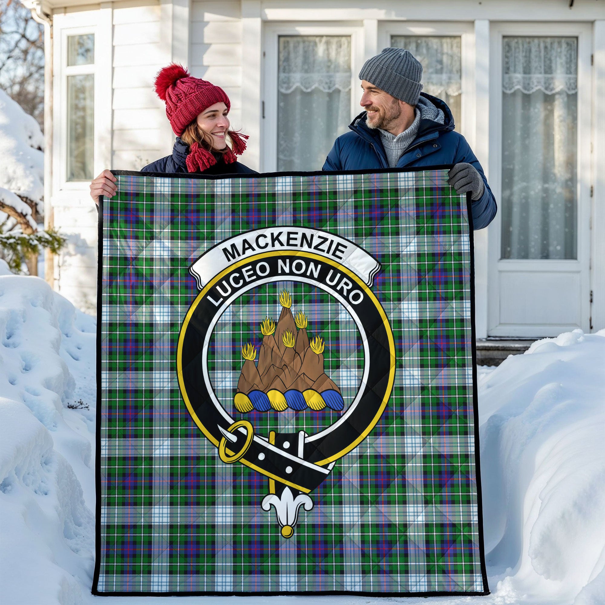 MacKenzie Dress Modern Tartan Crest Quilt