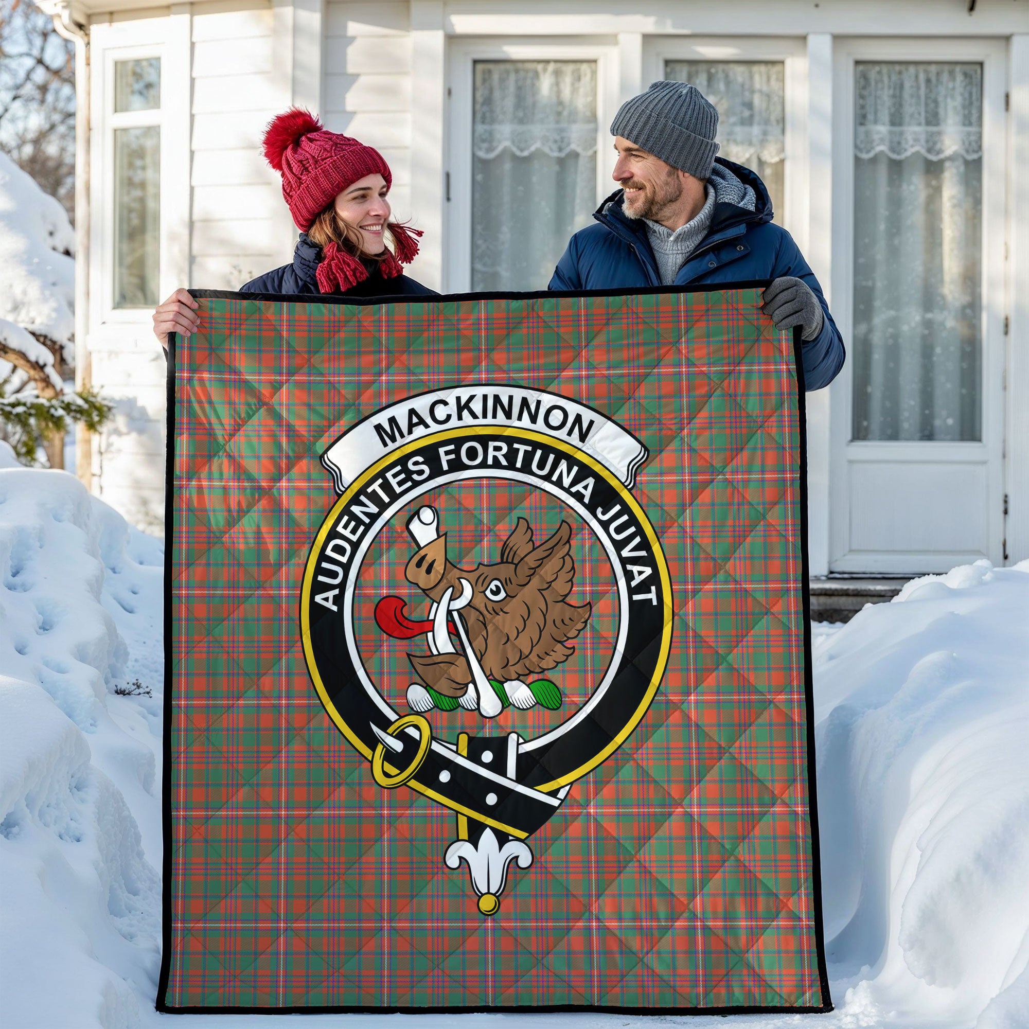 MacKinnon Ancient Tartan Crest Quilt