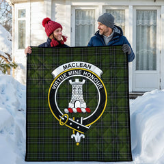 MacLean Hunting Tartan Crest Quilt