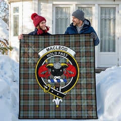 MacLeod of Harris Weathered Tartan Crest Quilt