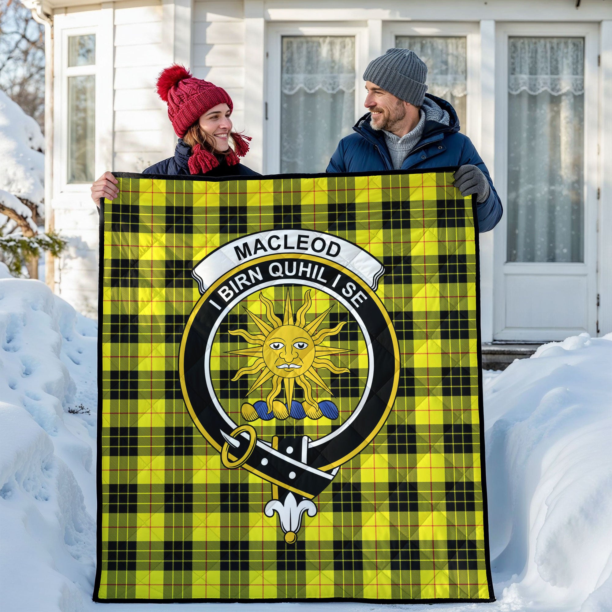 MacLeod of Lewis Modern Tartan Crest Quilt