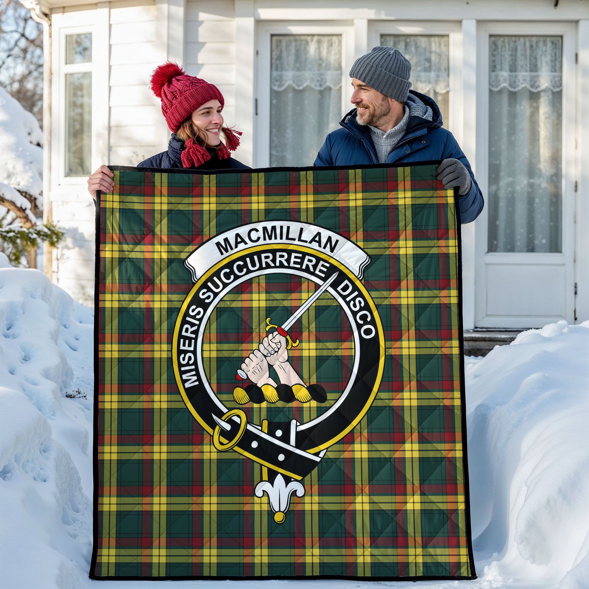 MacMillan Old Modern Tartan Crest Quilt