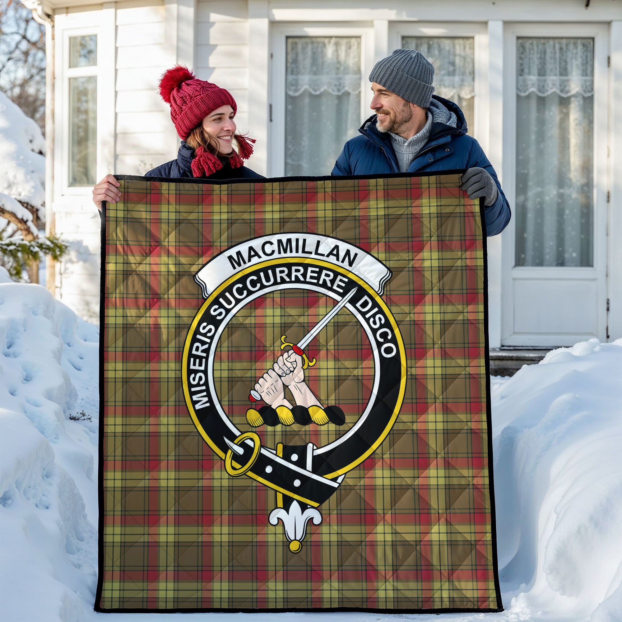 MacMillan Old Weathered Tartan Crest Quilt